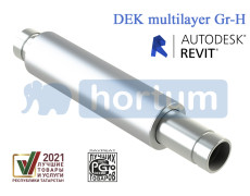 Dek multilayer Gr-H - для систем отопления и водоснабжения с муфтовым соединением (пазовое)